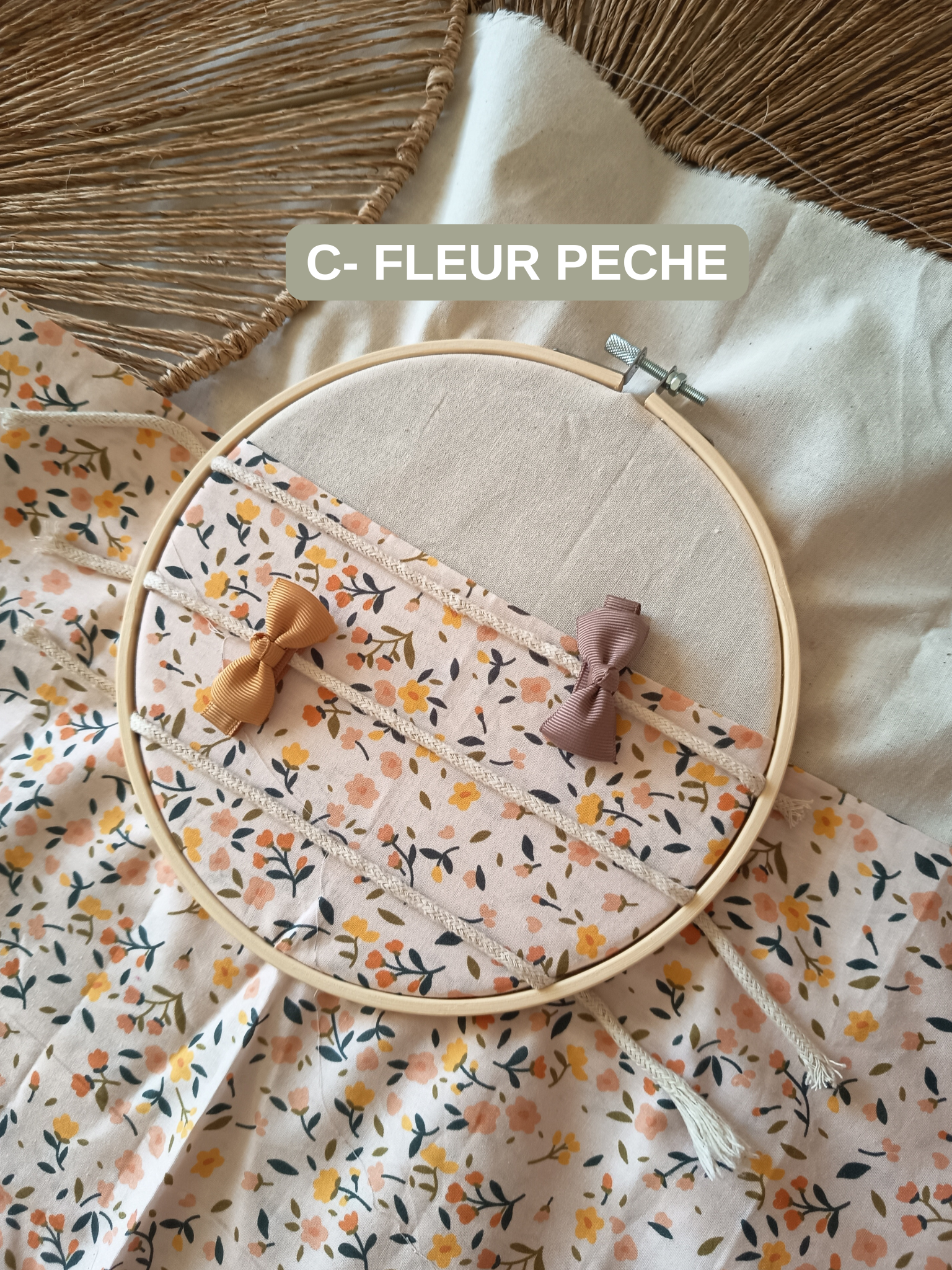 Tambour Porte-Barrettes Personnalisé – Organisateur Barrettes Enfant pour Chambre et Salle de Bain