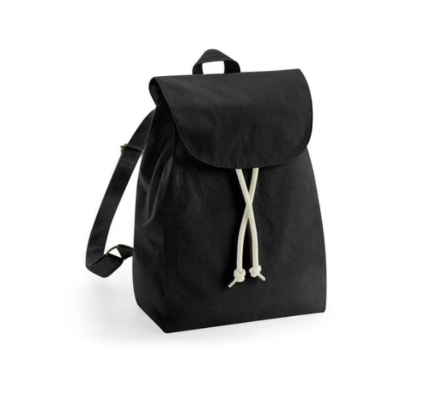 Sac à dos adulte personnalisé – prénom ou message – coton biologique OCS