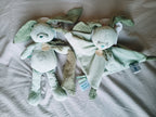 Duo de doudou LAPIN - Petit(e frère/soeur et Grand(e) frère/soeur